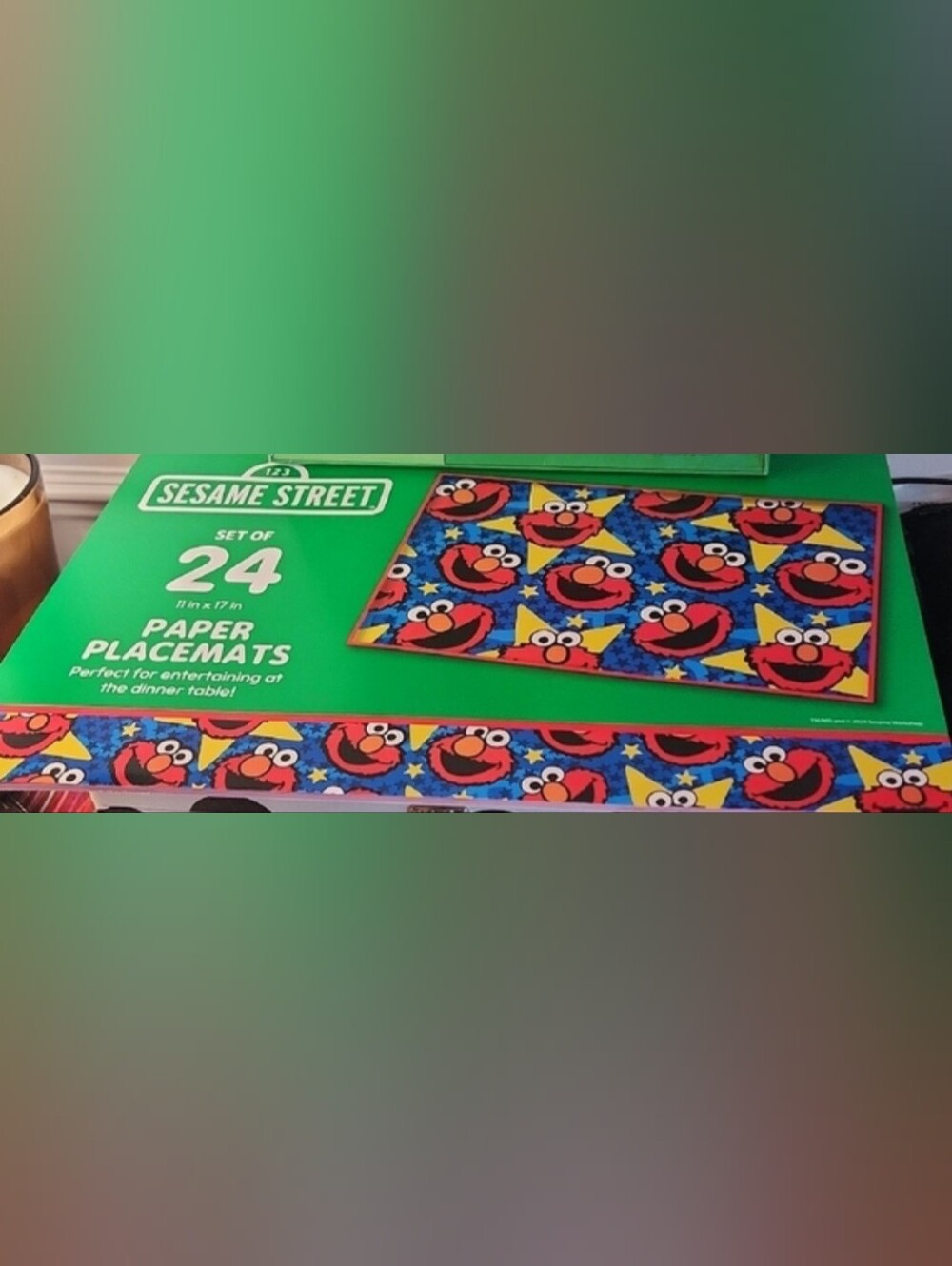 Sesame Street Elmo Kids Disposable Placemats 24 Count
